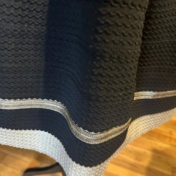 Sans Souci Black & Gold Strapless Molded Mini Dress | Size S - Picture 3 of 7